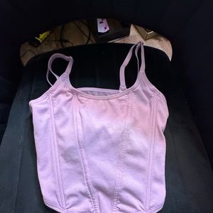 auden pink corset top